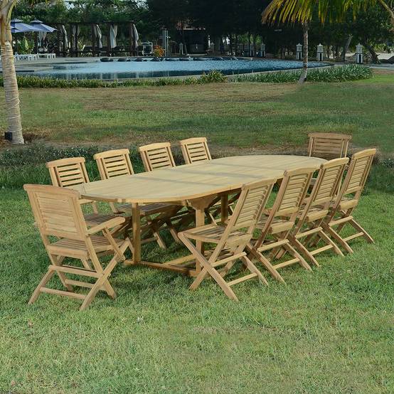Teck'Attitude - Salon de jardin teck massif Khania, 10 places - TECK'Attitude - Image 6