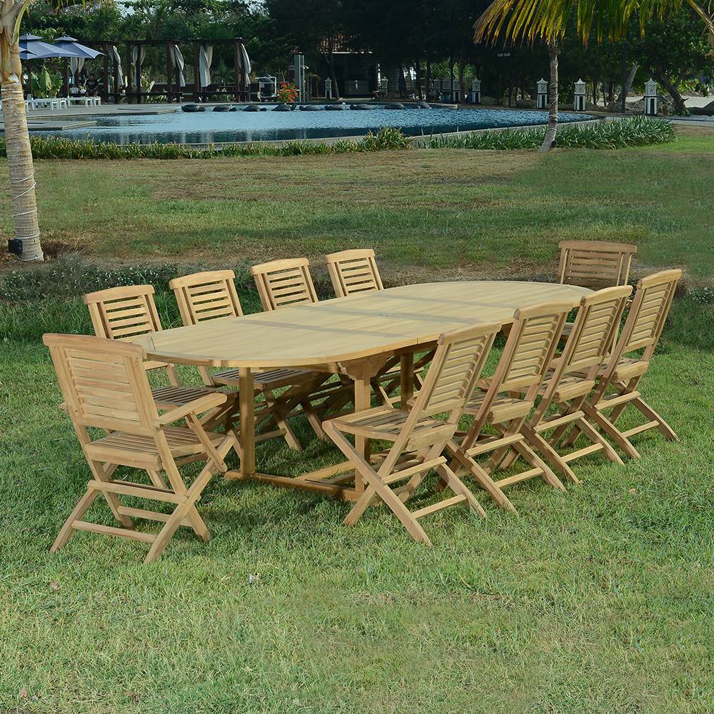 Teck'Attitude - Salon de jardin teck massif Khania, 10 places - TECK'Attitude - Image 6