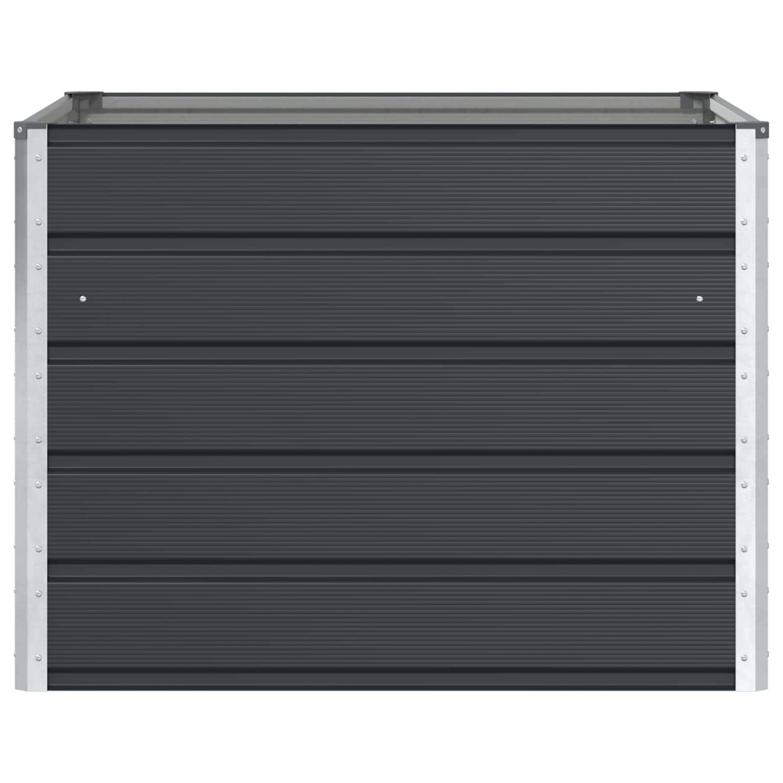 Vidaxl - Jardinière Anthracite 100 x 100 x 75 cm Acier vidaXL 42018183 - Image 5