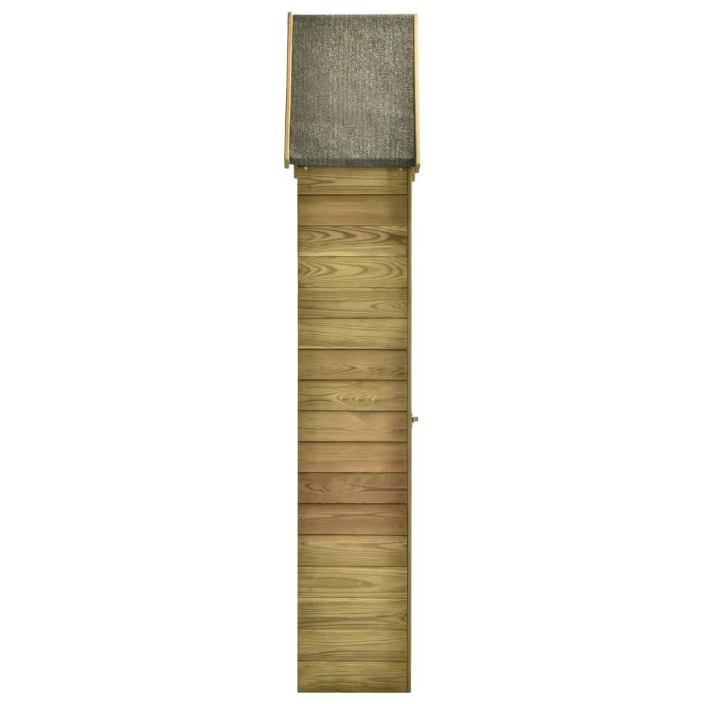 Maison Chic - Abri de jardin 0.22m² Abri pour outil et porte - 69,5x32x178cm Pinède imprégnée - Meuble Pro MAISON CHIC - Image 2