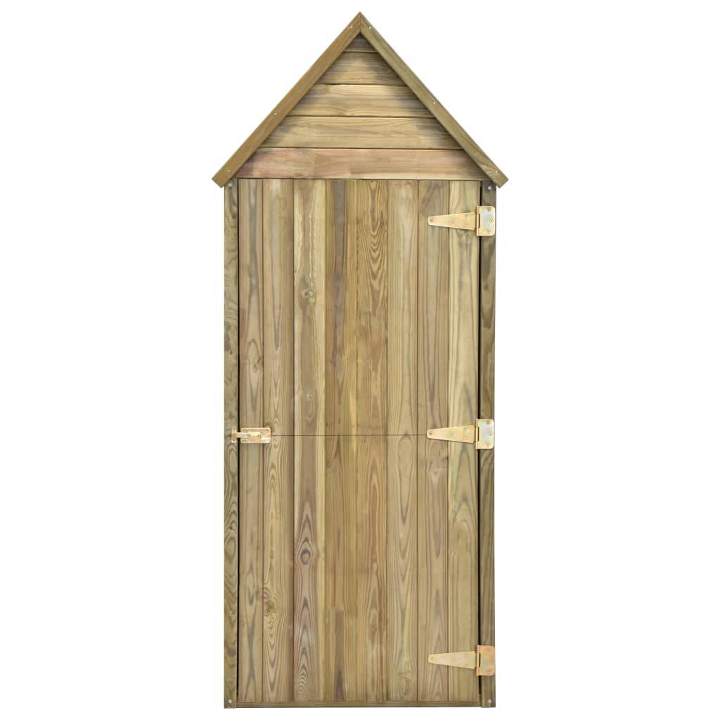 Maison Chic - Abri de jardin 0.22m² Abri pour outil et porte - 69,5x32x178cm Pinède imprégnée - Meuble Pro MAISON CHIC - Image 4