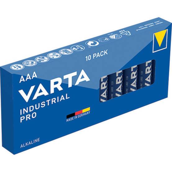 Boîte de 10 piles alcalines INDUSTRIAL Pro 1,5V LR03 - VARTA - 4003211111 - Image 1