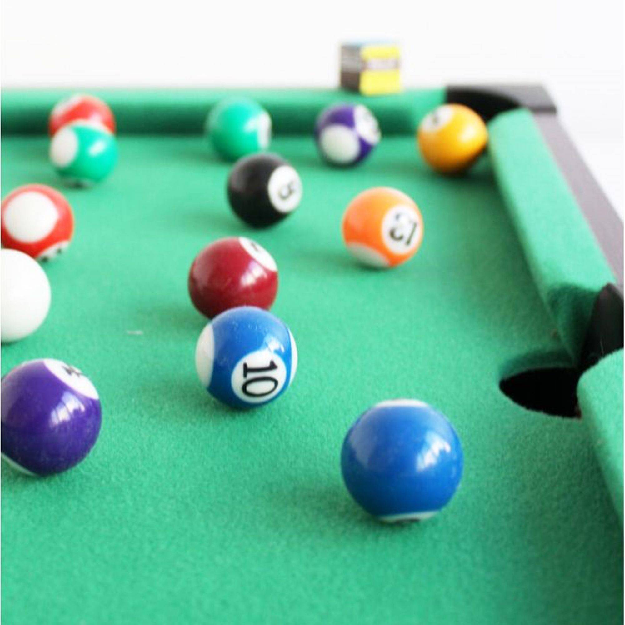 Mini table de billard FISHTEC 51 x 31 cm Tapis feutrine verte Jeu ...