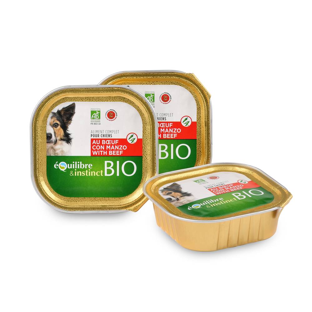 Equilibre & Instinct - Pâtées Bio au Boeuf pour Chien - Image 1