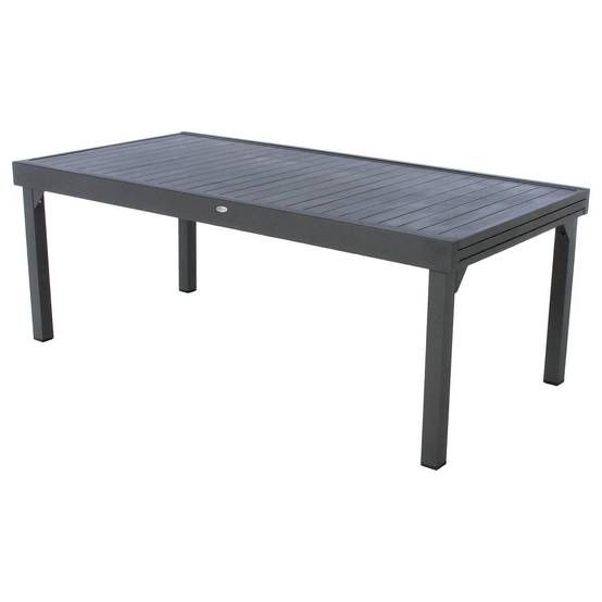 Hesperide - Table de jardin extensible "Piazza" graphite 12 places en aluminium traité époxy Hespéride - Image 2