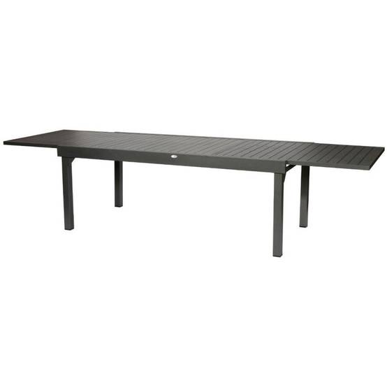 Hesperide - Table de jardin extensible "Piazza" graphite 12 places en aluminium traité époxy Hespéride - Image 6