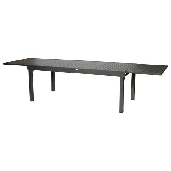 Hesperide - Table de jardin extensible "Piazza" graphite 12 places en aluminium traité époxy Hespéride - Image 3