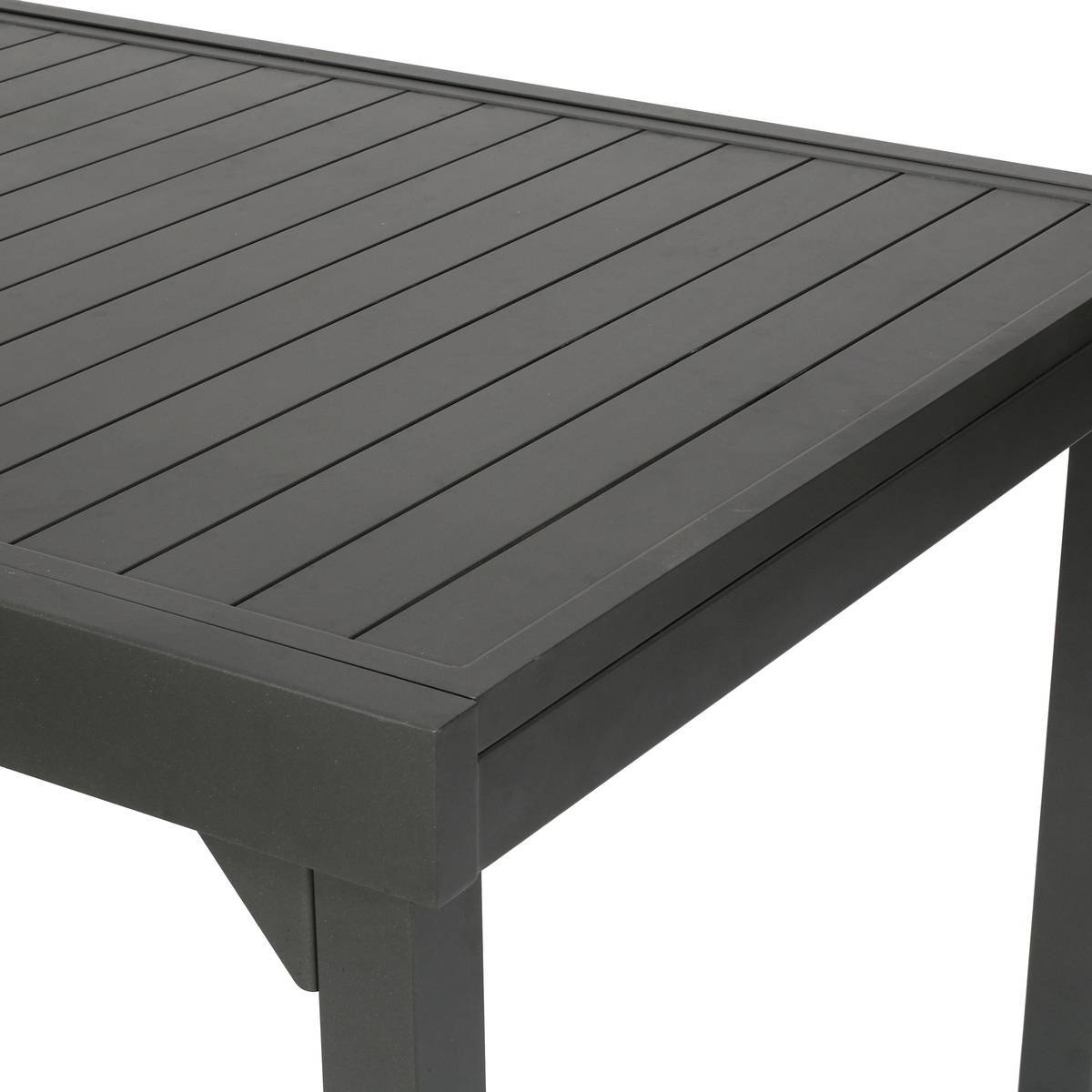 Hesperide - Table de jardin extensible "Piazza" graphite 12 places en aluminium traité époxy Hespéride - Image 5