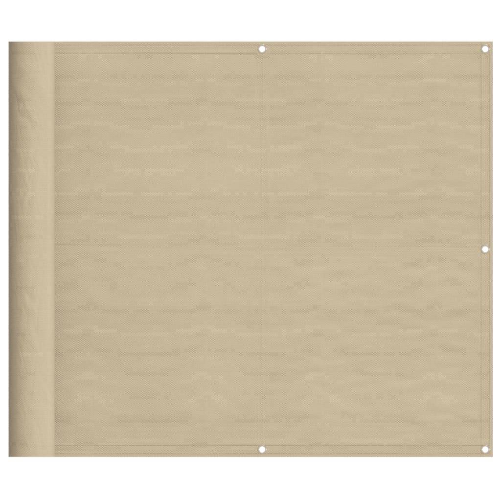 Écran de balcon polyester oxford beige 90 x 1000 cm - PANGIVO - Image 2