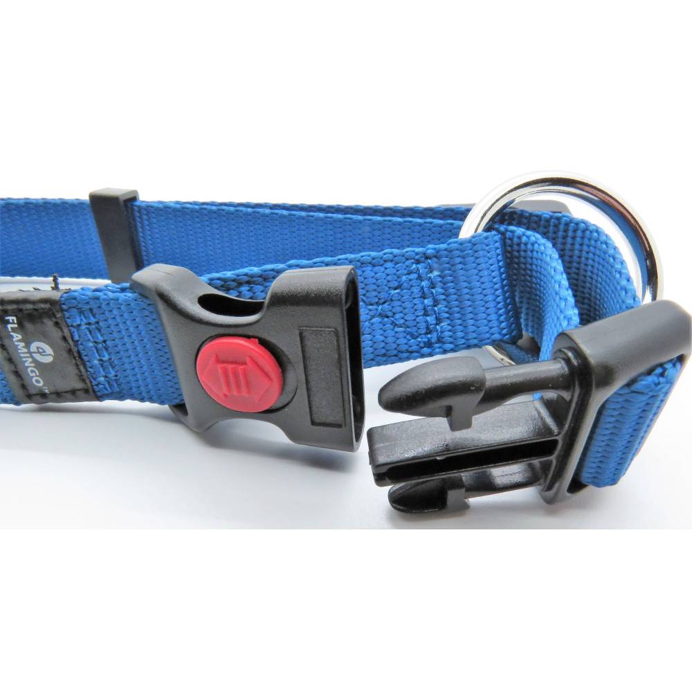 Flamingo - Collier Ziggi bleu 40 -55 cm. 20 MM . taille M. pour chien. - Image 3