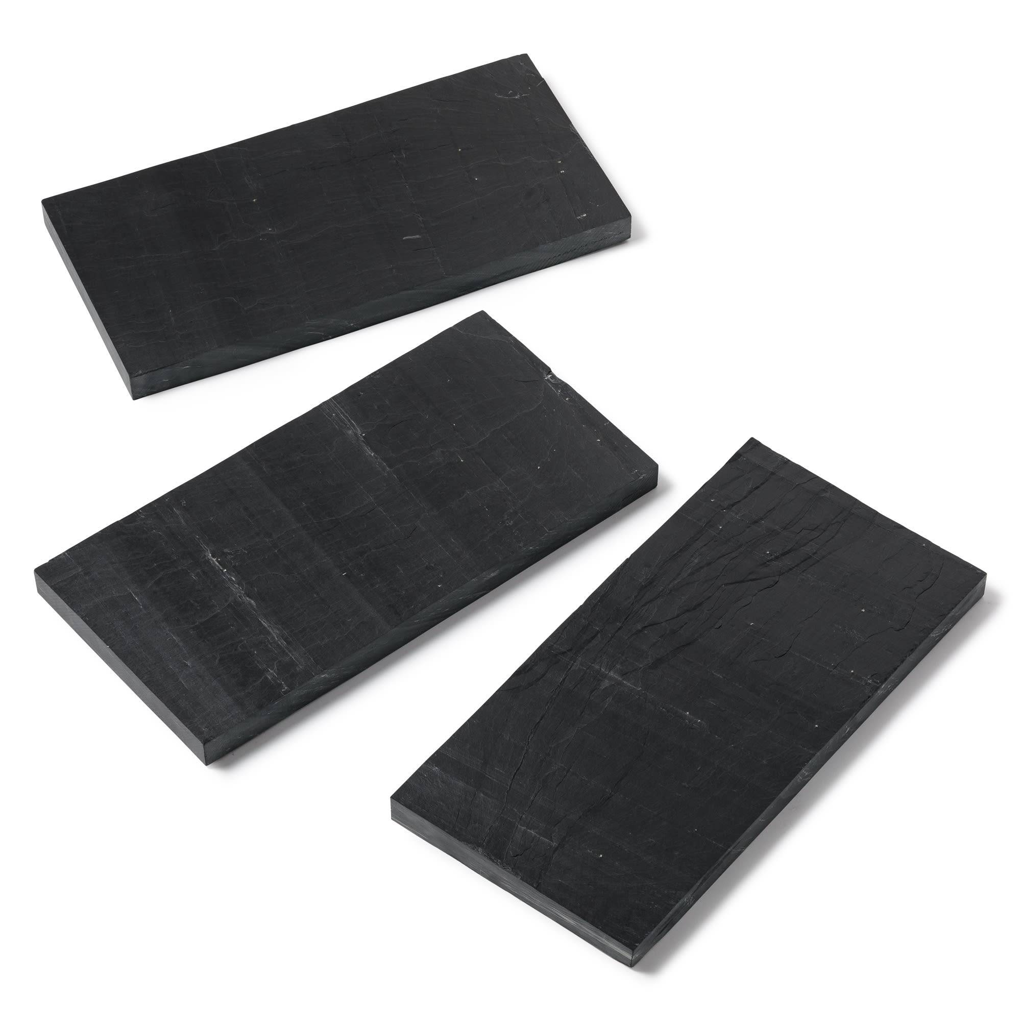 Sans Marque - Pas japonais Rectangle Ardoise Noire 50x25x2-3 cm (à l'unité) - RO'MA NATURE - Image 4
