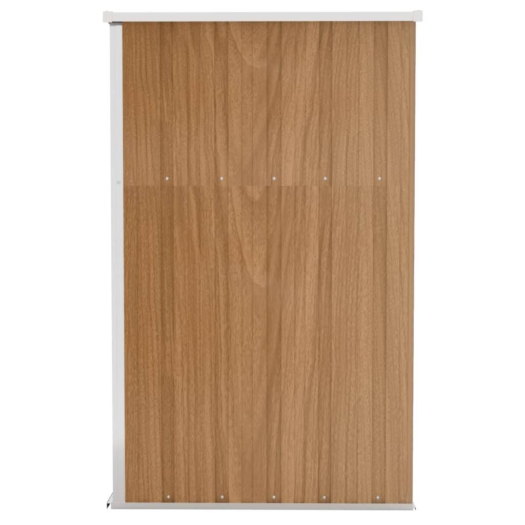 Helloshop26 - Remise de jardin murale 118 x 100 x 178 cm acier galvanisé marron - Image 3