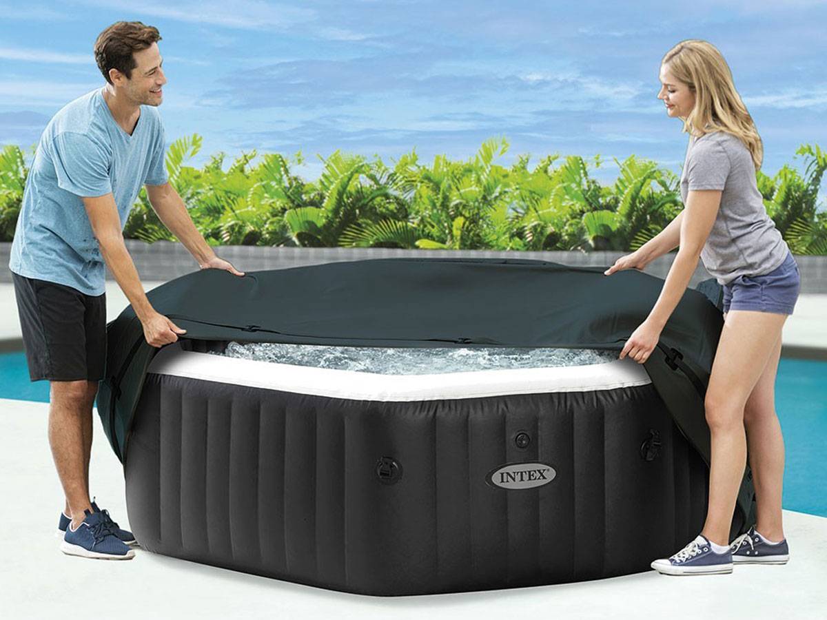 Couverture thermique pour spa gonflable PureSpa octogonale 4 places - Intex - Image 3