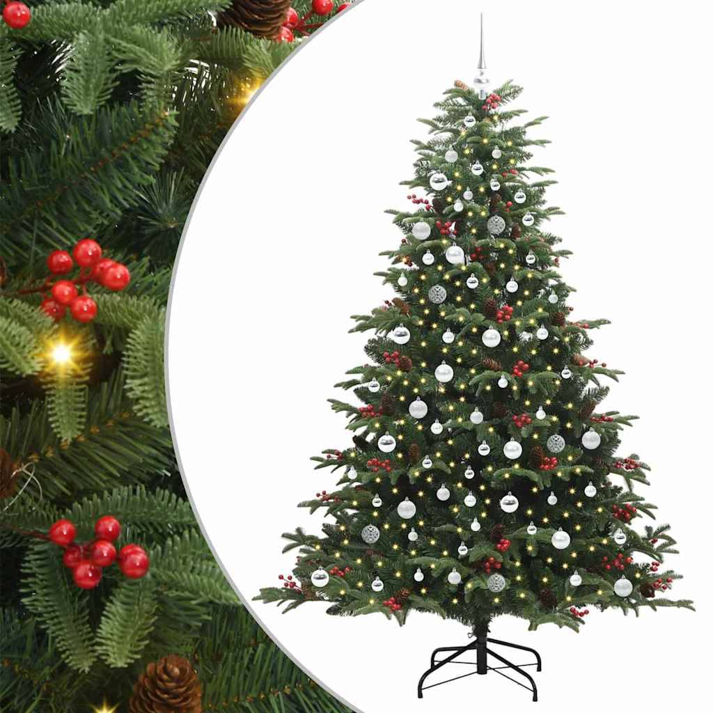 ComfortXL - Sapin Artificiel Réaliste 210 cm, Kit Lumineux LED avec 120 Boules pour une Ambiance Festive – ComfortXL Outdoor Living - Image 2