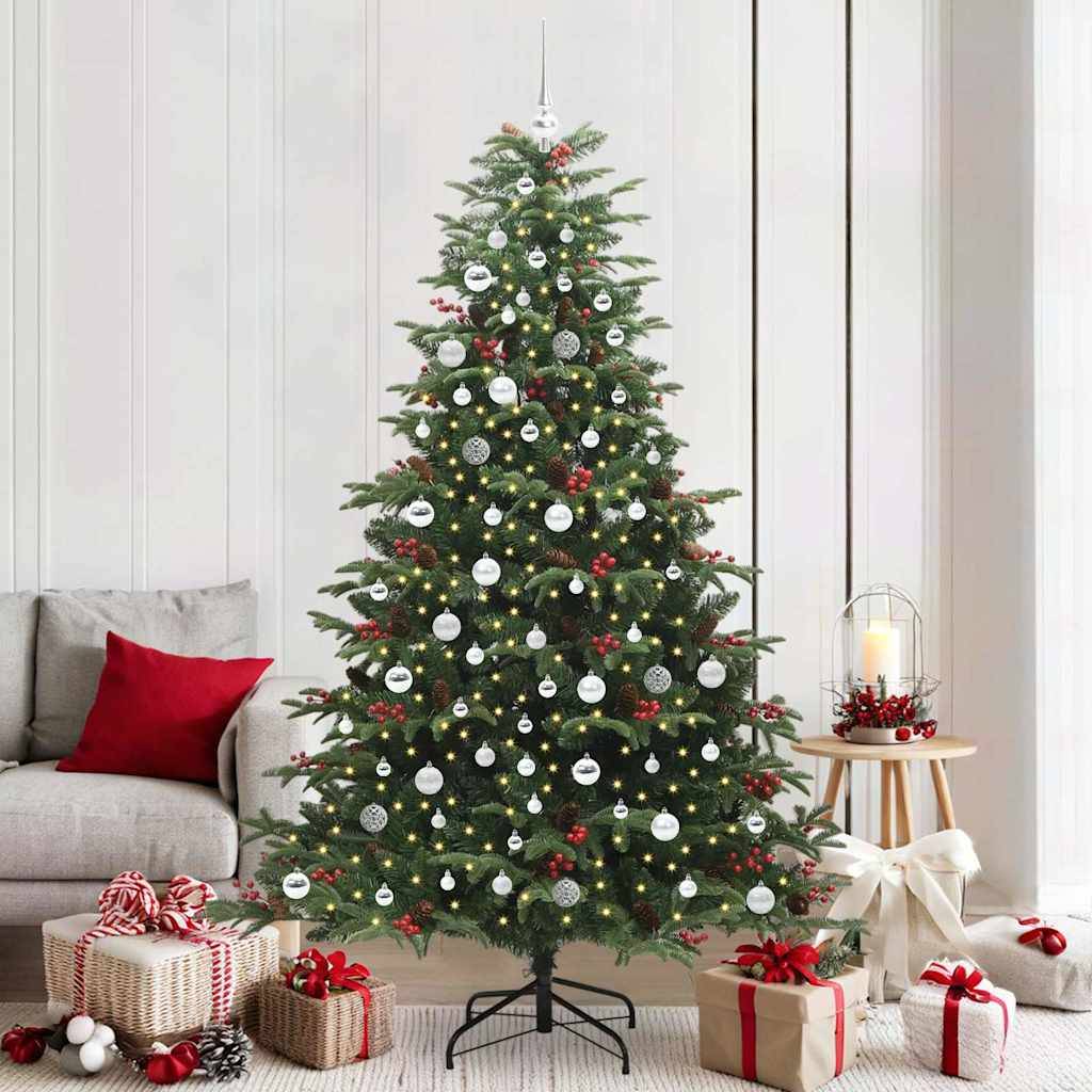 ComfortXL - Sapin Artificiel Réaliste 210 cm, Kit Lumineux LED avec 120 Boules pour une Ambiance Festive – ComfortXL Outdoor Living - Image 1