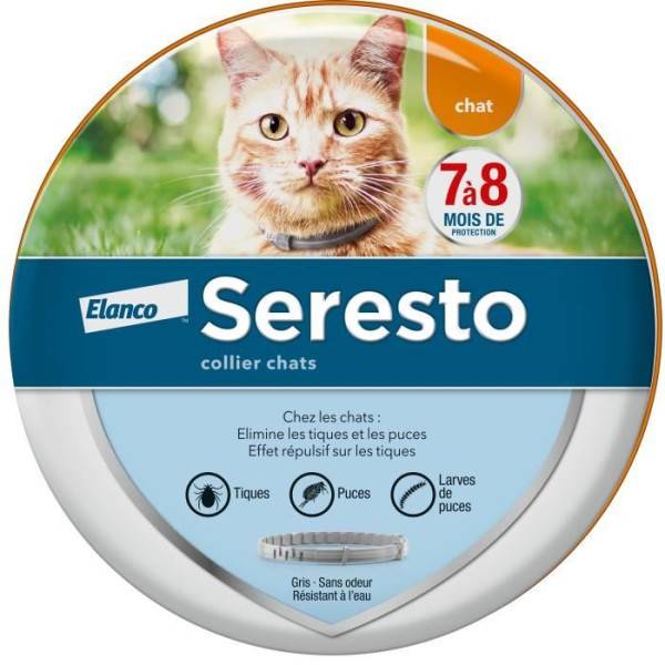 Seresto - SERESTO Chat Collier Anti-Puces et Anti-Tiques - Protection 7a 8 mois