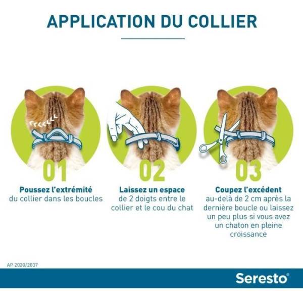 Seresto - SERESTO Chat Collier Anti-Puces et Anti-Tiques - Protection 7a 8 mois - Image 3