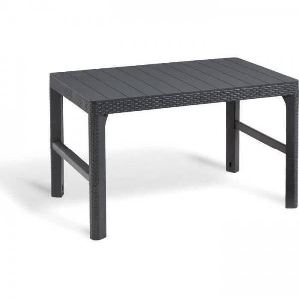 Salon de jardin avec table basse 2 en 1 - en résine - Allibert by KETER - 6 personnes - SanRemo - Gris graphite - Image 6