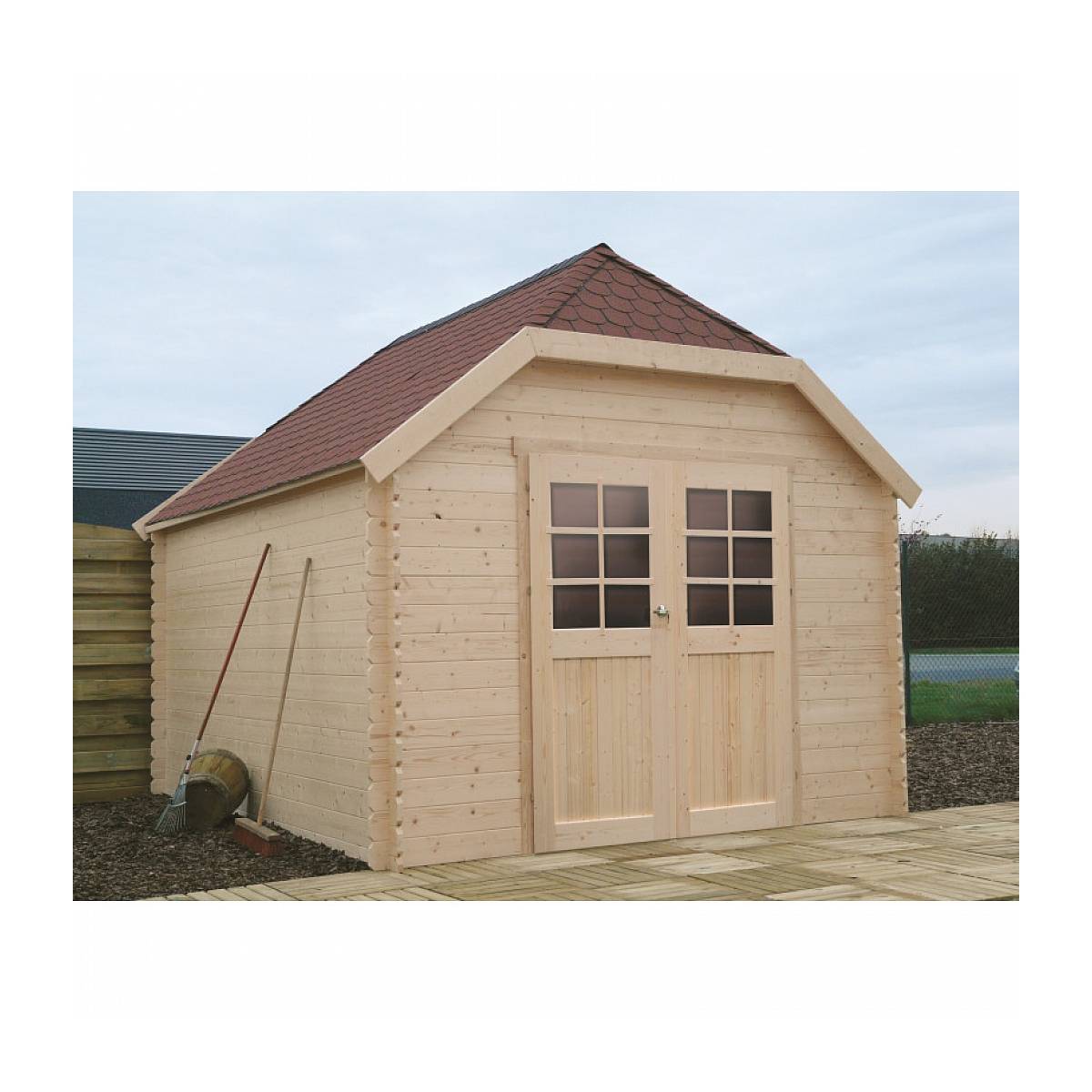 Abri de Jardin SOLID LIMERICK 2980X3880 en Épicéa avec Sécurité Enfant