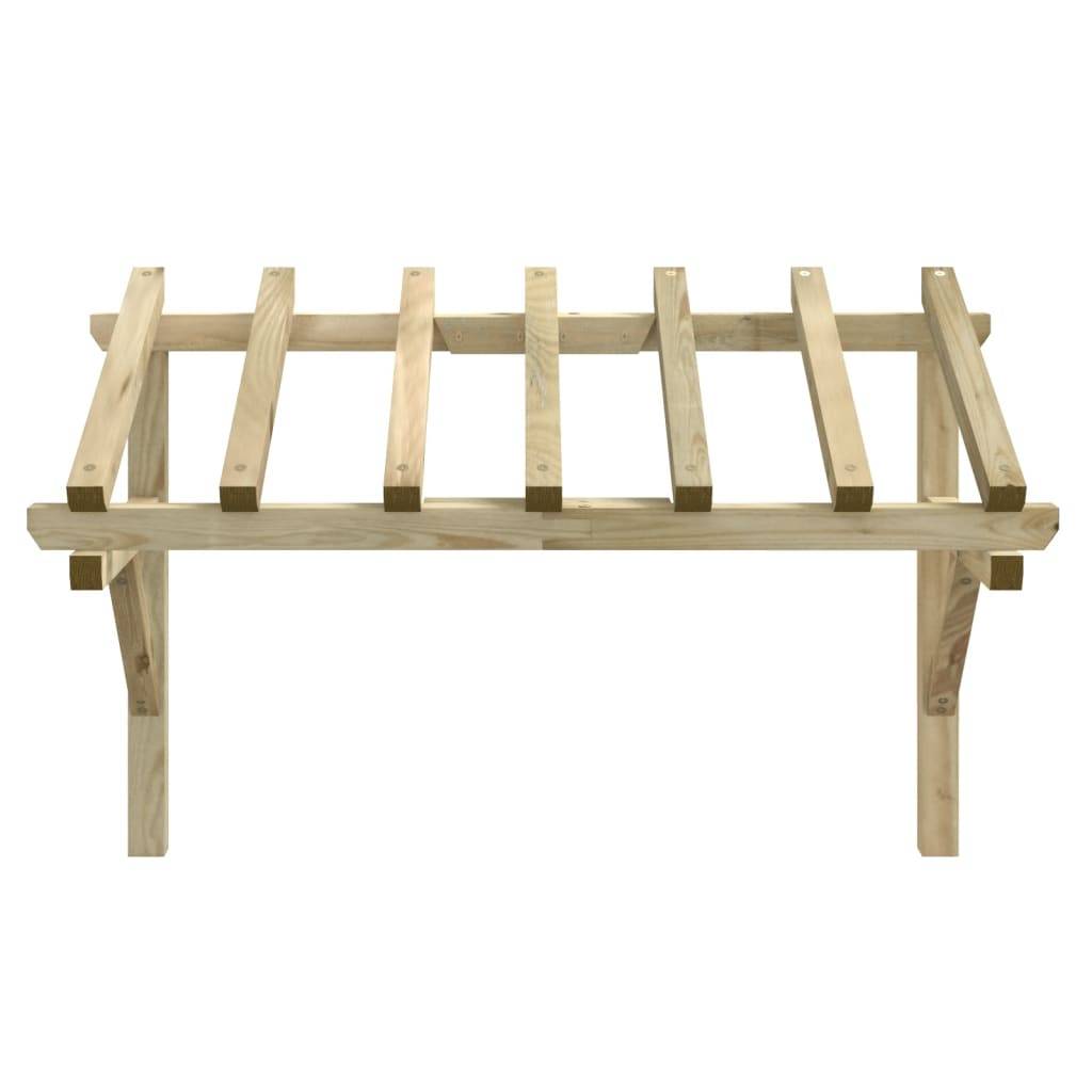 Vidaxl - Auvent de porte 200x100x100 cm Bois de pin solide vidaXL 49454 - Image 8
