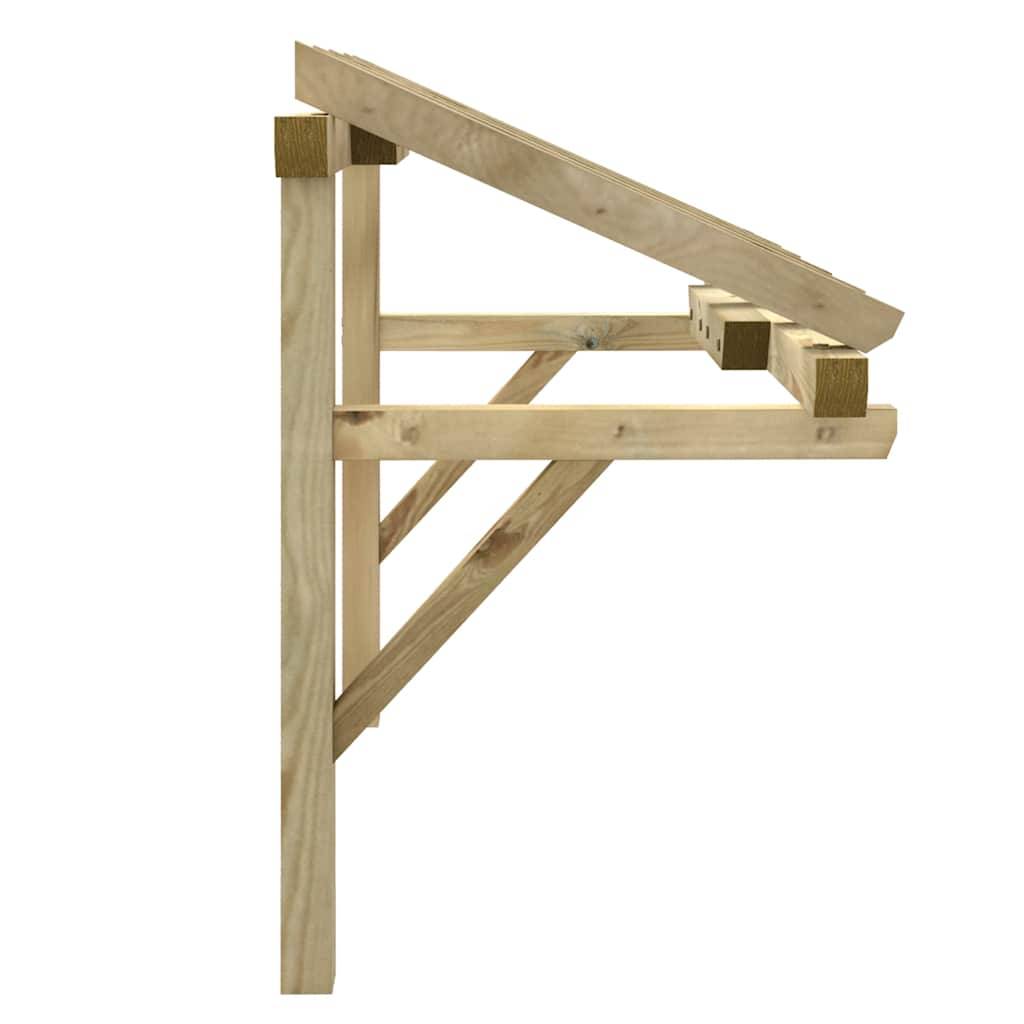 Vidaxl - Auvent de porte 200x100x100 cm Bois de pin solide vidaXL 49454 - Image 5