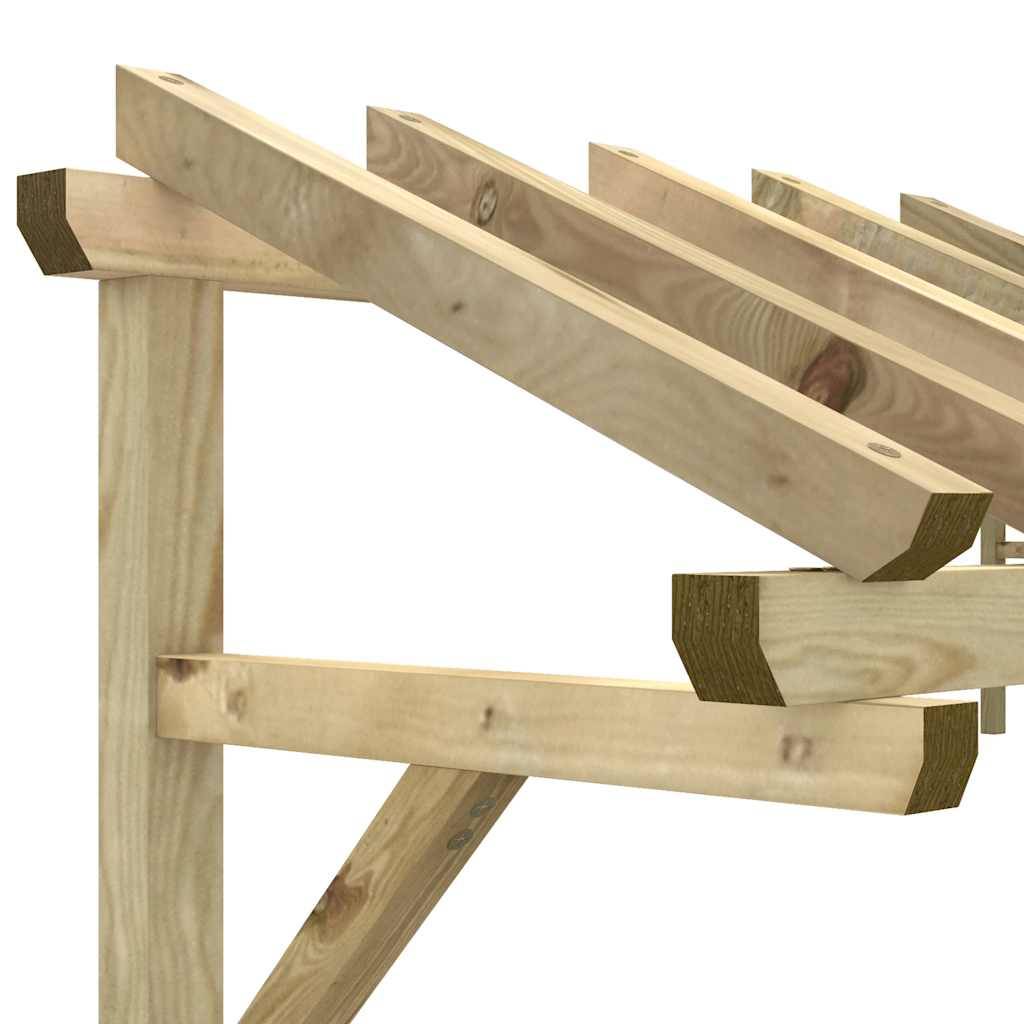 Vidaxl - Auvent de porte 200x100x100 cm Bois de pin solide vidaXL 49454 - Image 4