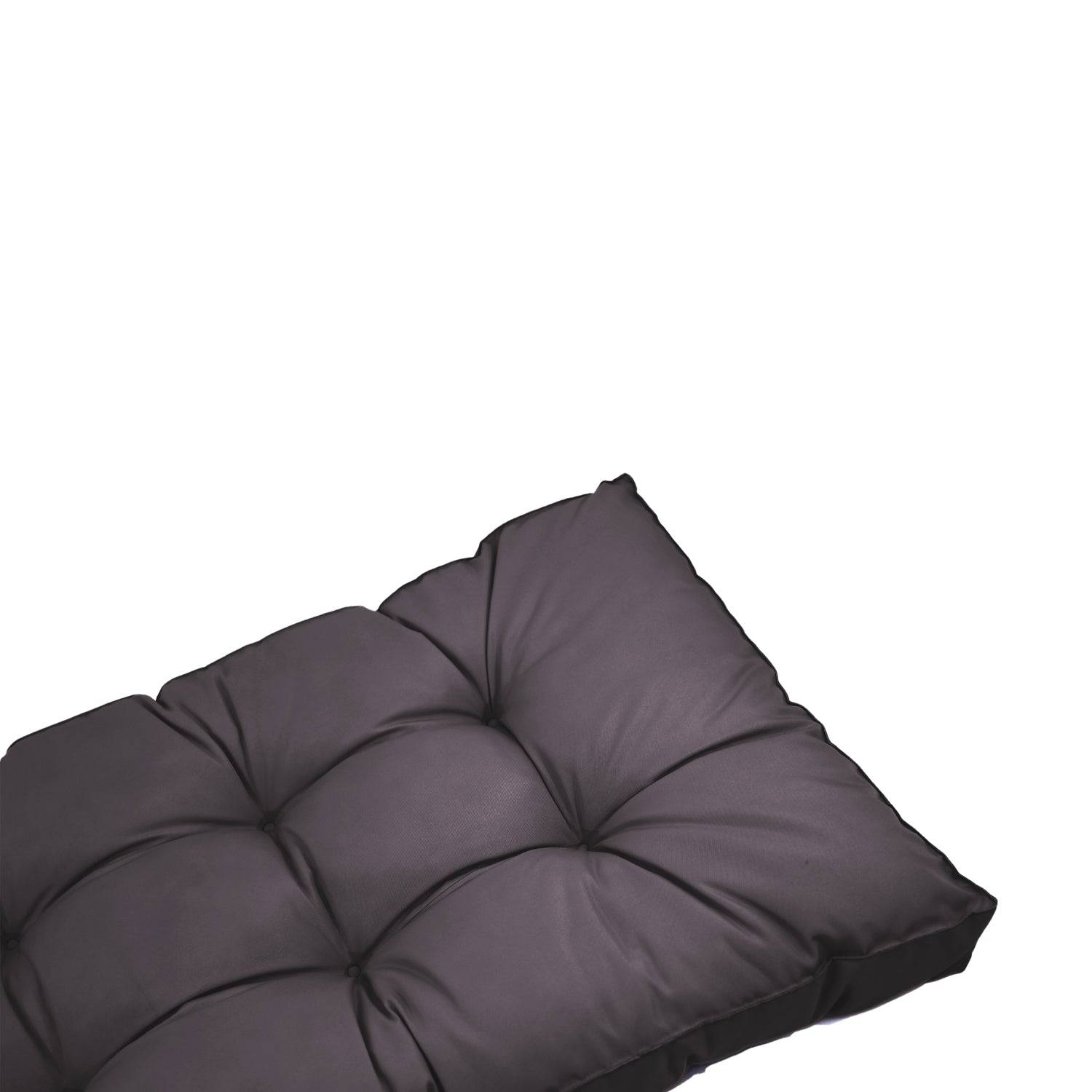 Coussins pour salon de jardin capitonné 100x50cm gris carbone - Déco arts - Image 7