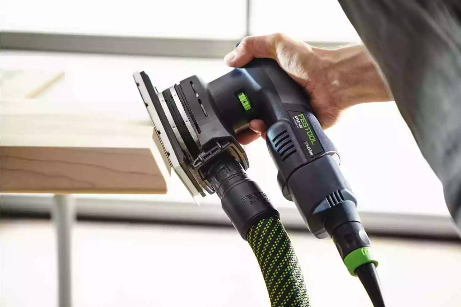 Set ponceuse vibrante hybride RTSC 400 3.0 I-SET - FESTOOL - avec 2 batteries 18V 3.0Ah - chargeur - accessoires - Systainer - 578133 - Image 5