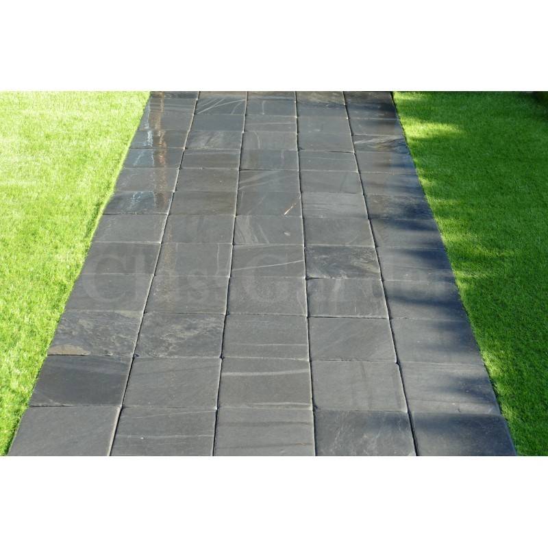 Pavé Ardoise Patiné 25 cm - Pack 64 pièces - 4 m² - Image 3