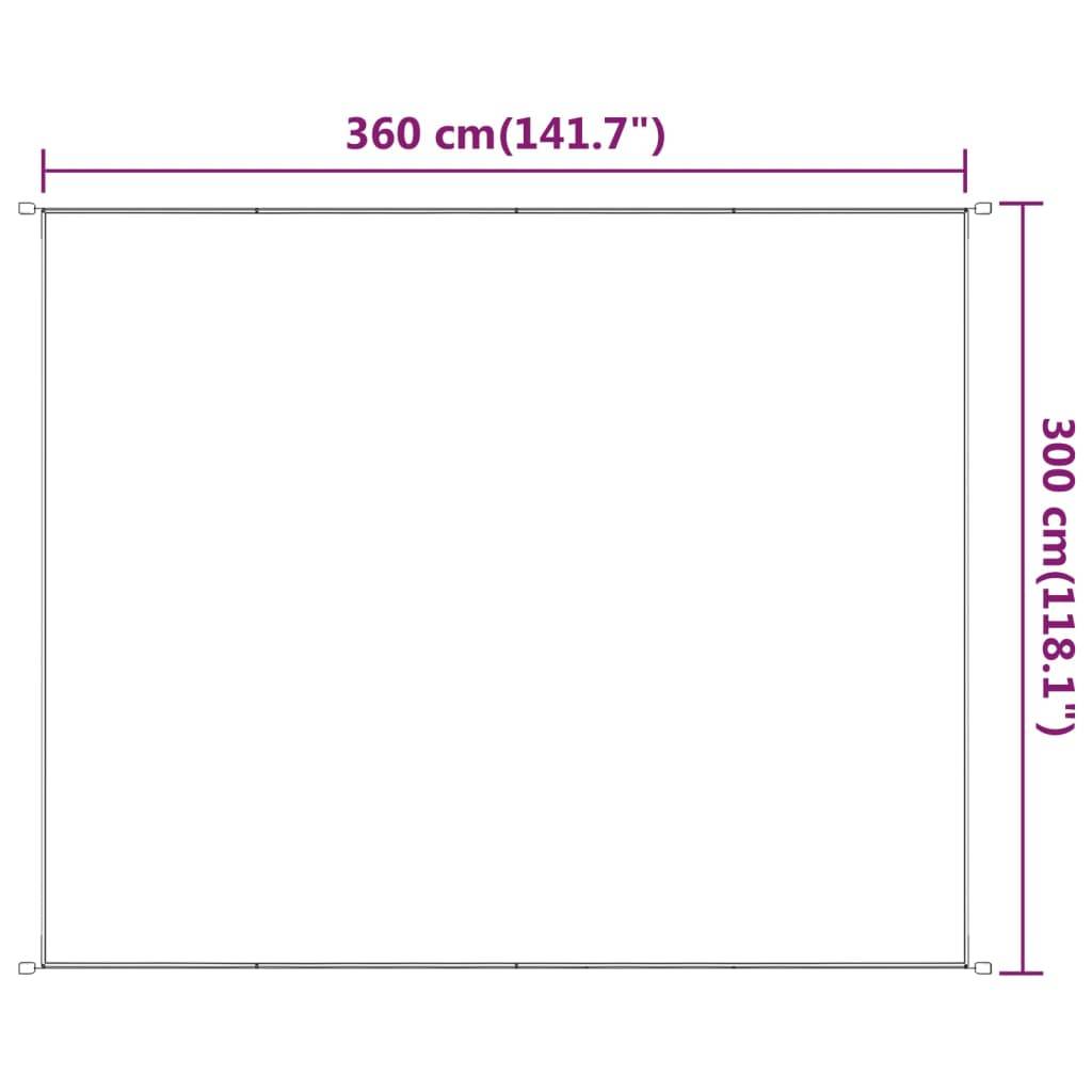 Helloshop26 - Auvent vertical 300x360 cm tissu oxford blanc - Image 5
