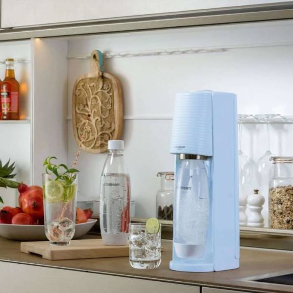 Machine a Soda Machine a soda et eau pétillante SODASTREAM - TERRA Bleu - 1 bouteille compatible lave-vaisselle - 1 recharge de gaz 60L - Image 6