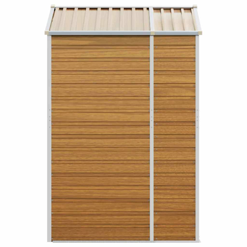 Vidaxl - Abri de jardin marron clair 191x130x198 cm acier galvanisé vidaXL 3188275 - Image 7