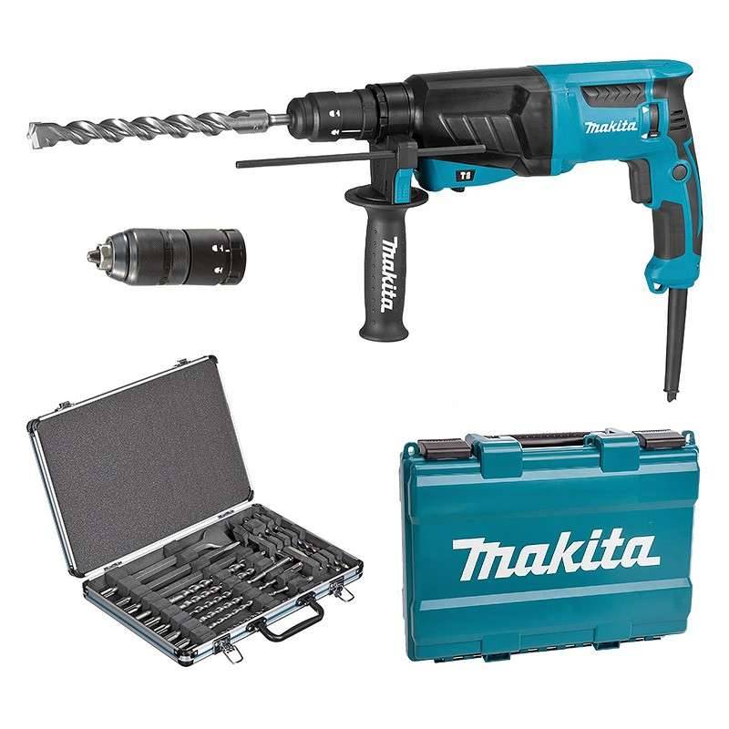 Makita - Marteau Perforateur Burineur MAKITA HR2630TX12 pour SDS-Plus + D-42444 Makita - Image 1