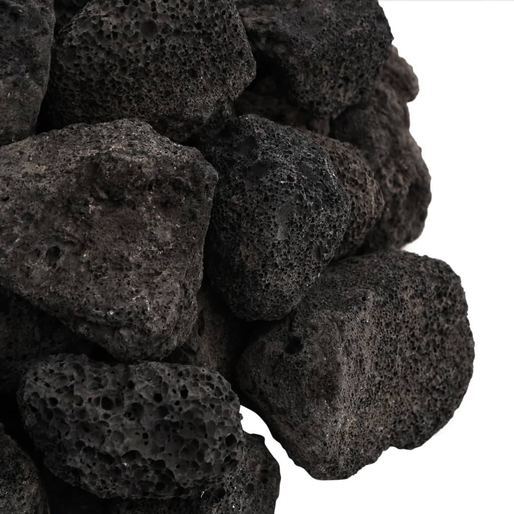 Pierres de Lave Décoratives pour Jardin et Aquarium 10 kg Noir 3-5 cm - ComfortXL Outdoor Living - Image 5
