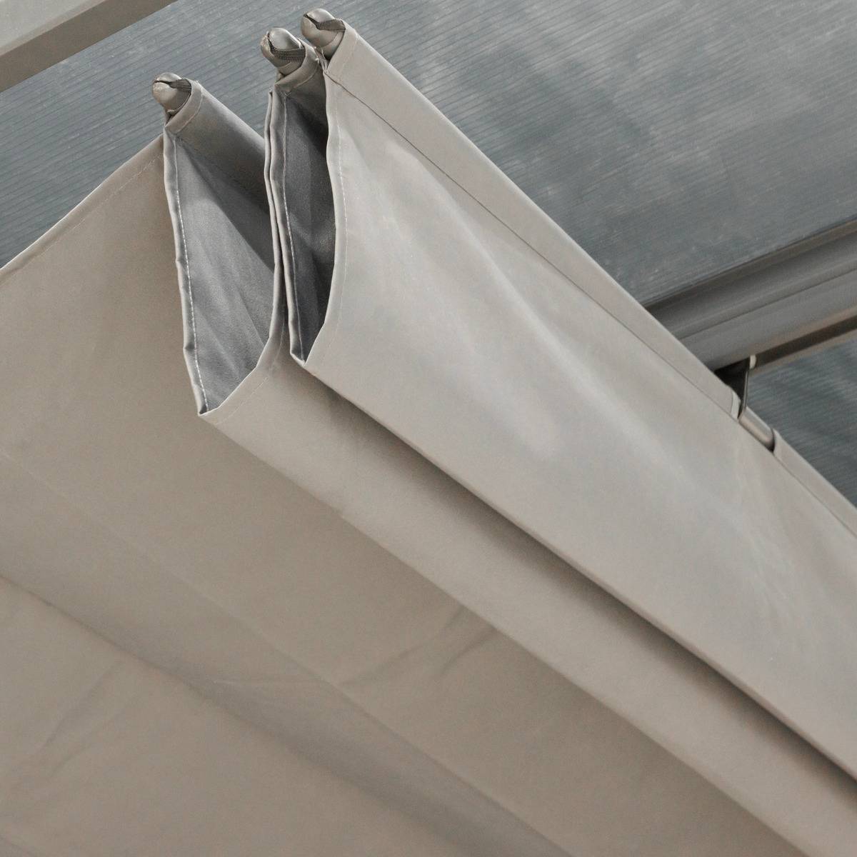 Hesperide - Toile de pergola "Belize" ardoise 2,95x2,92m pour pergola "Belize" 6x3.5m Hespéride - Image 1