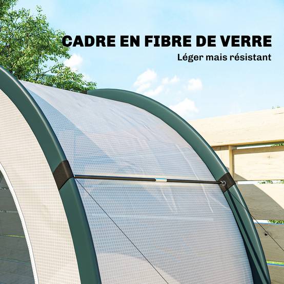 Serre de jardin PE Vert 200x80x164 cm - Image 9
