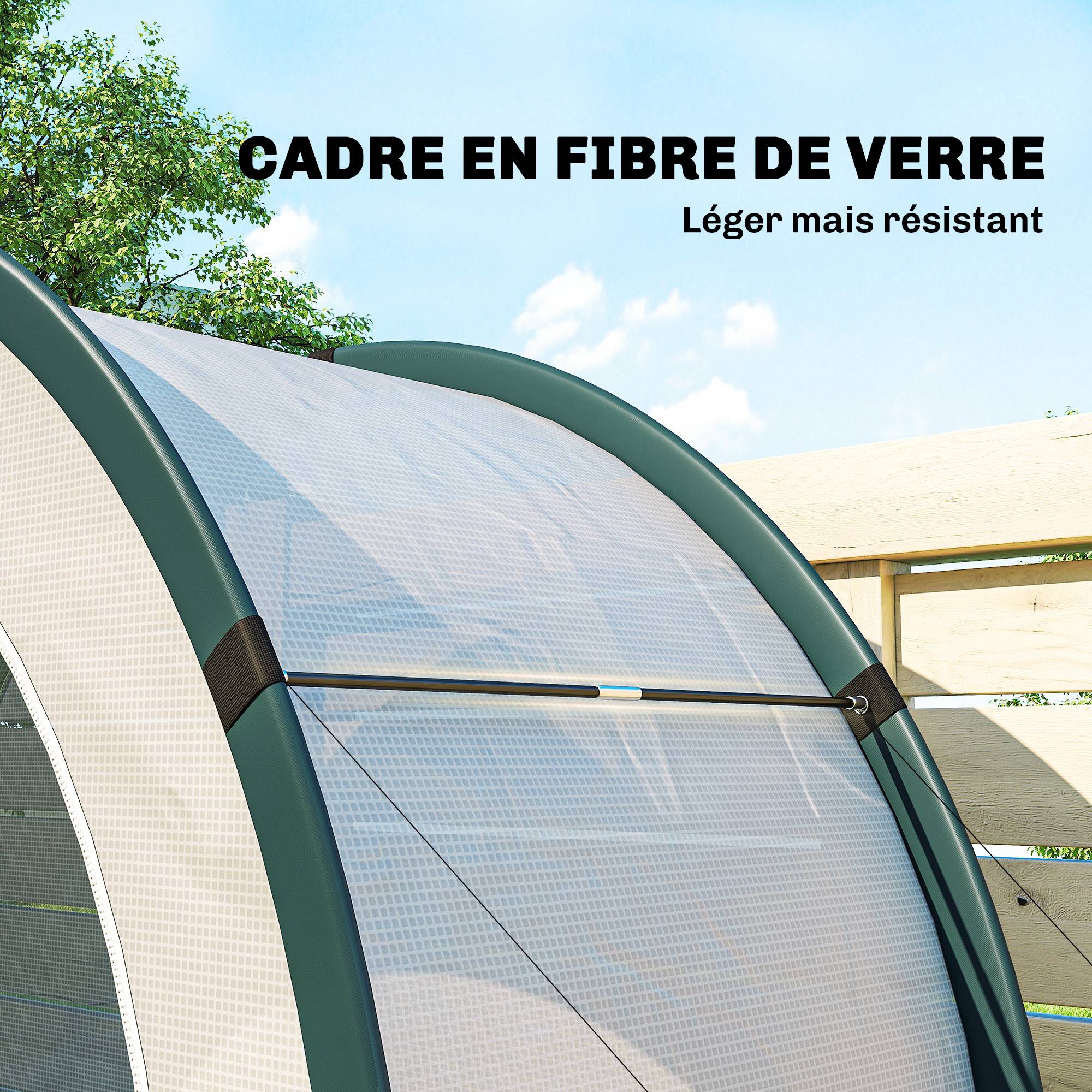 Serre de jardin PE Vert 200x80x164 cm - Image 9