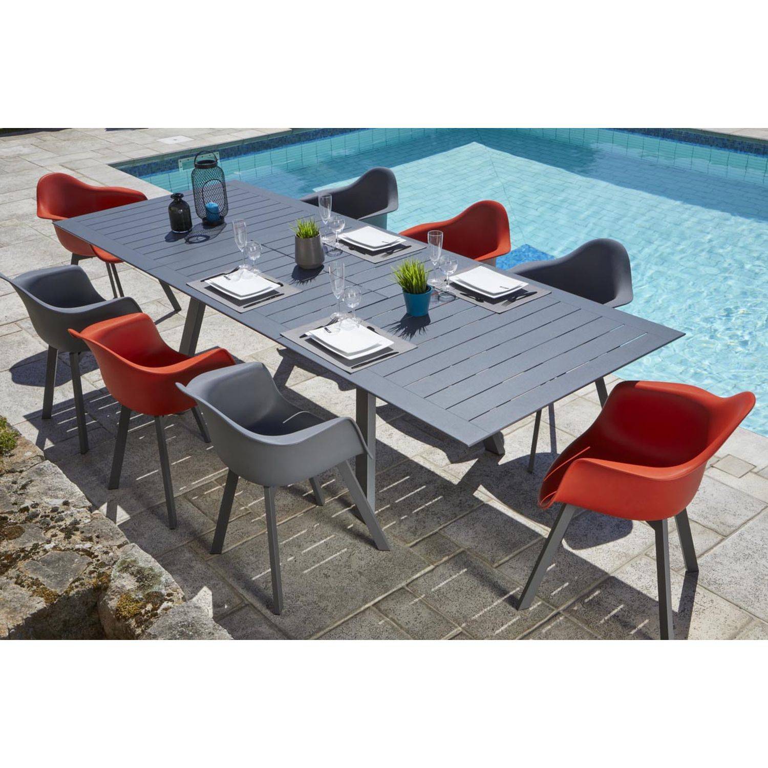 Fauteuil pour table de jardin Malmo - Ozalide - Image 3