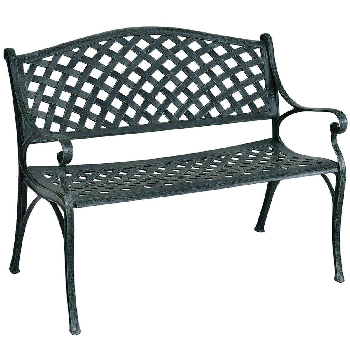 Maison Chic - Banc de Jardin 2-3 Places en Fonte d'Aluminium avec Design Ajouré 103 x 64 x 83 cm pour Terrasse/Cour/Balcon/Pelouse/Parc - Image 1