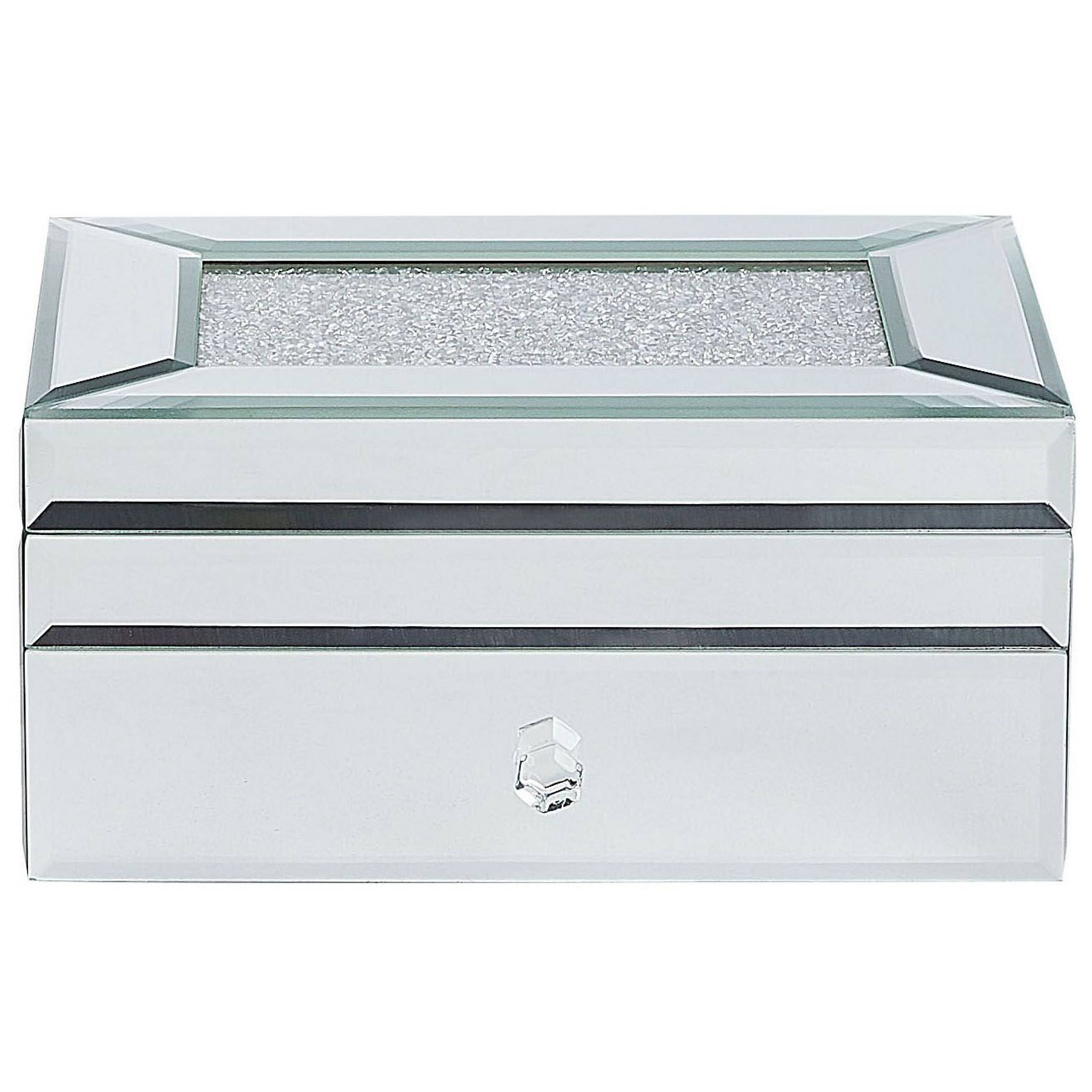 Beliani - Boîte à bijoux Verre Miroir argenté KOFI - 22x17x11- Beliani - Image 5