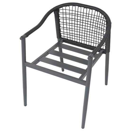 Chaise de jardin Aluminium Noir OZZERO - Beliani - Image 7
