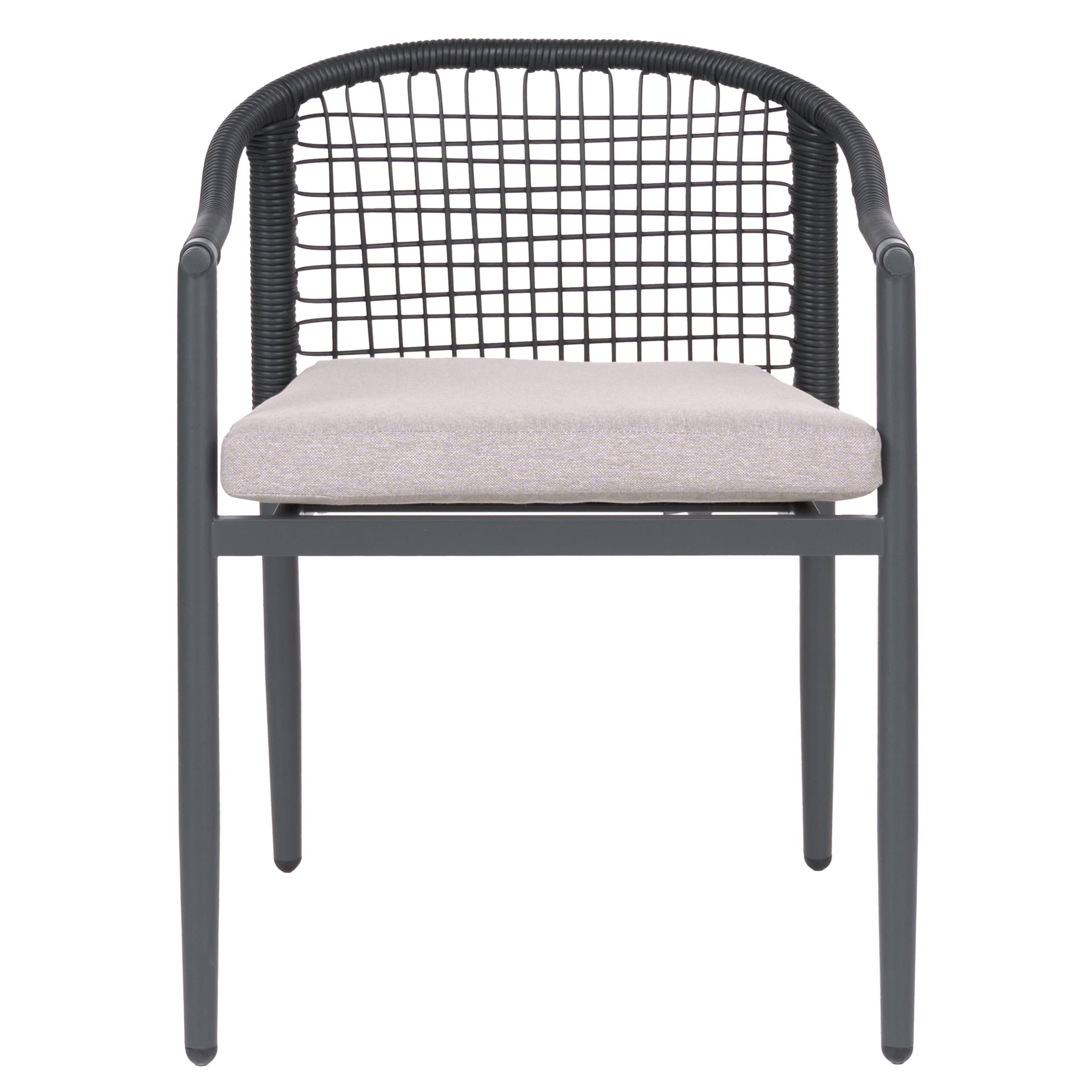 Chaise de jardin Aluminium Noir OZZERO - Beliani - Image 4