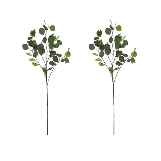 Ligne Deco - Eucalyptus artificiel en tige 92cm lot de 2 - Image 1