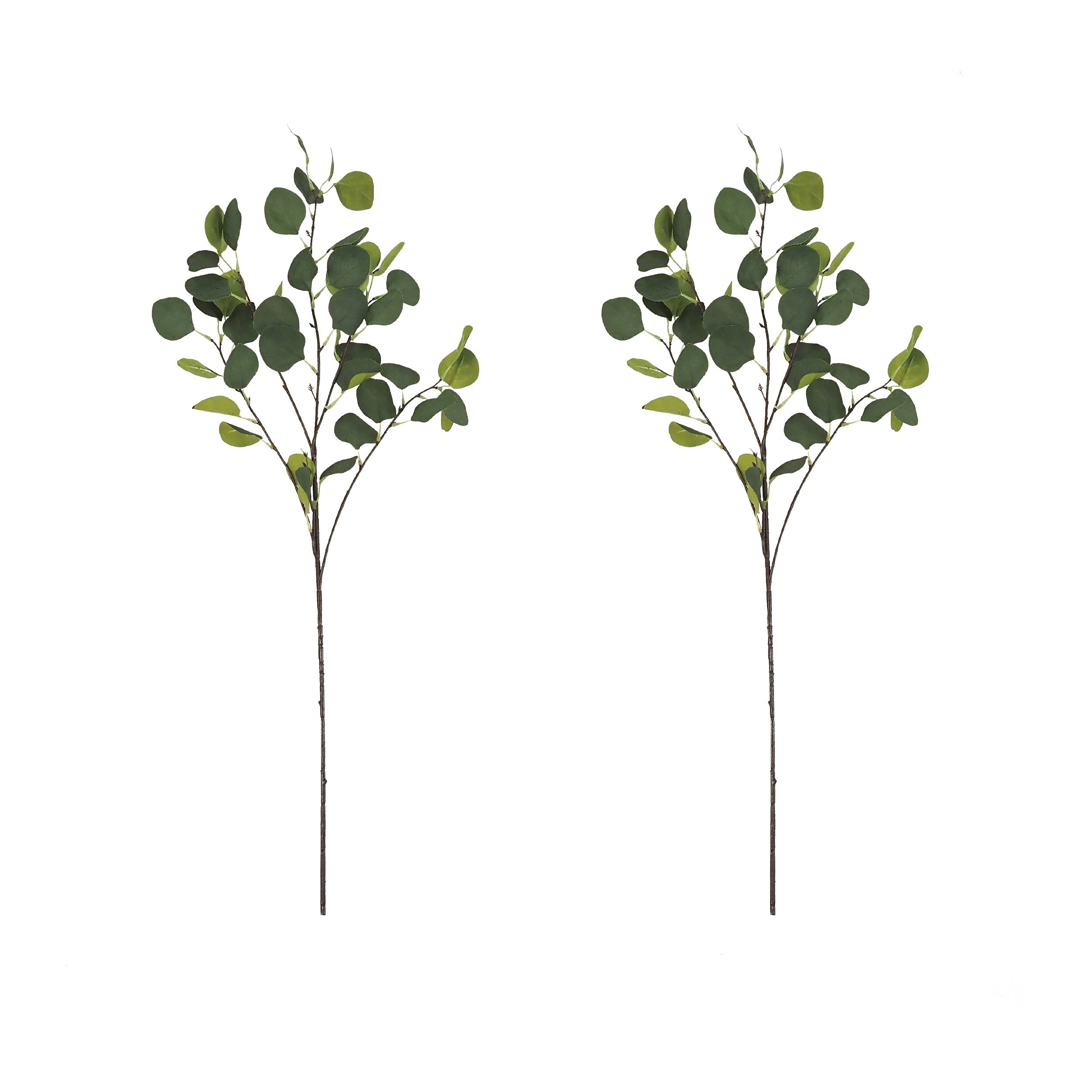 Ligne Deco - Eucalyptus artificiel en tige 92cm lot de 2 - Image 1