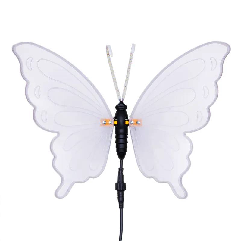 Lotti - Papillon lumineux LED 60cm Ailes Mobiles Blanc Chaud Transparent Décoration Jardin Lotti - Image 3