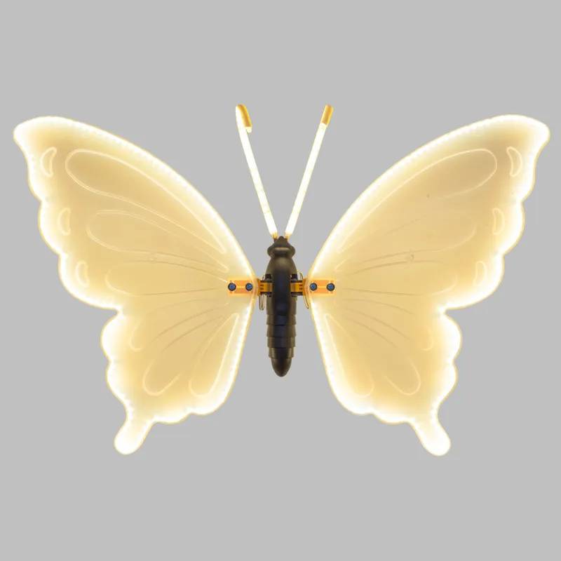 Lotti - Papillon lumineux LED 60cm Ailes Mobiles Blanc Chaud Transparent Décoration Jardin Lotti - Image 1