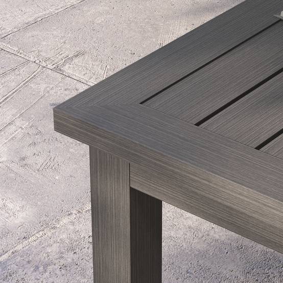 PANGIVO - Table basse de jardin aluminium marron 100 x 60 x 37 cm - PANGIVO - Image 10