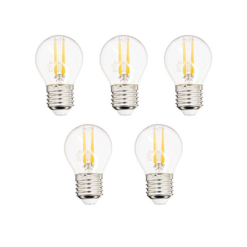 Xanlite - Lot de 5 Ampoules LED 'Vintage', Culot E27, Blanc Chaud, Spécial Extérieur (IP45) - PACK5RFDV400PA - Image 5