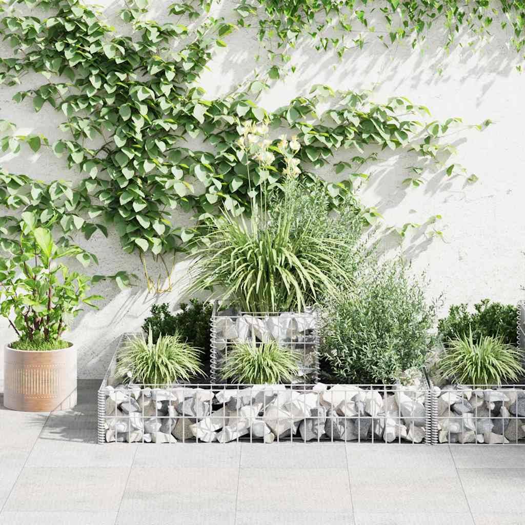 PANGIVO - Jardinière en gabion Acier galvanisé 120 x 120 x 20 cm - PANGIVO - Image 3