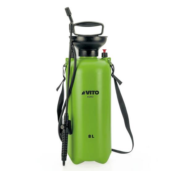 Pulvérisateur de Jardin 8L + Lance 60cm poignée tuyau 1.20m - Pulvérisateur à main Spray et Jet VITO - Image 1